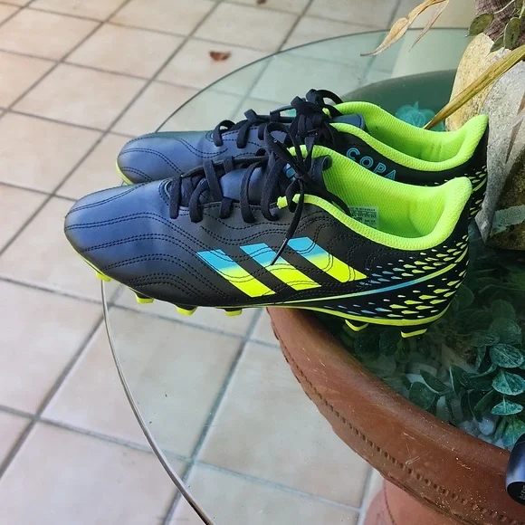 adidas gazelle silver green womens adidas Deportivo III Kids Soccer Shoes Black  Flexible Ground Boots